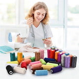 Premium Thread Set 72 Pieces - 400 Meters of Machine Thread in 36 Colors - Pre-Wound V1188-ZXY-131-513