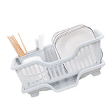 Dish Drying Rack with Drainboard Large Capacity Dish Drainer with Utensil Holder for Kitchen V1294-YM0901-3117230443211