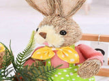 2pcs Easter Bunny Ornament Cute Rustic Rabbit Figurines Foam Decorative Bunny Home Decor 35cm V1294-YM0626-221228TW11