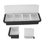 Condiment Caddy Durable Plastic Transparent Lid Detachable Design Multifunction Bar Fruit Caddy for V1294-YM0716-3118220150711