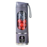 USB Rechargeable Portable 8 Blade Mini Ice Crusher with Digital Display 3 Modes Portable V1366-AZ2-W-21673