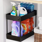 2 Tier Multi-Purpose Under Sink Organizer Shelf Storage Rack for Bathroom and Kitchen V178-84411