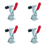 4 Pack Vertical Hand Tool Quick-Release Toggle Clamp 220 lbs Holding Capacity Antislip Easy Loading V1369-AZ3-W-14030