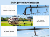 Everfit Baseball Rebounder Net Pitching Practice Target Screen 143cm SN-B-36D-BK