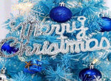Mini Christmas Tree, Small Artificial Xmas Tree Perfect for Christmas Decor, Home Decor, Tabletop V1107-128-91102-BLU-45CM