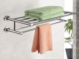15" Towel Bar Wall Mounted, Stainless Steel Double Towel Rack, Bathroom Towel Holder Organizer for V1366-AZ2-W-24298