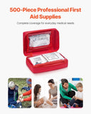 VEVOR First Aid Kit 500 Pieces Large Survival Bag Emergency Medical Supplies V952-JJBNL500JZYJYWUD7001V0