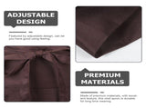 2-Pack Adjustable Polyester Cotton Aprons for Men with Pockets, Restaurant Aprons for Cooking and V1370-AZ4-16019