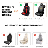 Seat Covers, Universal Car Seat Covers Front Seats, 2pcs Faux Leather Seat Cover, Semi-enclosed V952-ZTMSPGQHGTYX33H2BV0