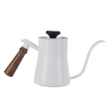 650ml Hanging Ear Hand Coffee Pot Stainless Steel Drip Type Coffeeware Tool with ThermometerWhite V1294-YM0901-3118210062312