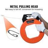 VEVOR Fish Tape, 73.2 m Length, 3 mm, Steel Wire Puller with Optimized Housing and Handle, V952-DJPYDG18240FTTLFXV0