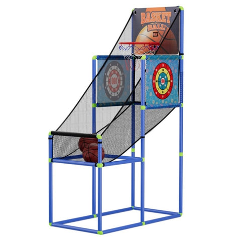 Basketball Arcade Game Electronic Scorer 3 Games Adjustable Kids Blue GAME-BAS-160-BL