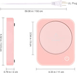 Pink Coffee Mug Warmer Set for Office Supplies V1263-JX-4836