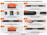 Adjustable wrist grip resistance bar V1363-001