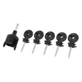 50Pcs Electric Fence Insulator Screw in Insulator Fence Ring Post Wood Post Insulator with Insulator V1294-YM0703-3111230084411