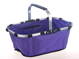 Foldable Picnic Basket Aluminum Frame Waterproof 600D Oxford Purple V1188-MS-616-059