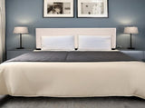 Linen Fabric Queen Bed Headboard Bedhead - Beige V63-800787