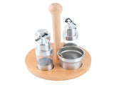 Cruet Condiment Spice Pepper Jar Box Seasoning Storage Container Pot Rack Set Kitchen Cooking V1294-YM0901-3118200170212
