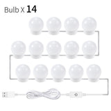 LED Vanity Mirror Lights Kit with 14 Dimmable Light Bulbs for Makeup Vanity Table Set in Dressing V1294-YM0901-DZ0083-3