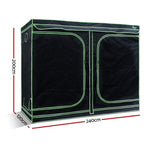 Green Fingers Grow Tent 240x120x200CM Hydroponics Kit Indoor Plant Room System GT-D-240X120X200