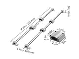 Linear Guide Rail Set, SFC20 1200mm, 2 PCS7.2 in/1200 mm SFC20 Guide Rails PCS SC20 Slide Blocks V952-ZXH20MM1200MM30G9V0