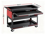 Giantz Tool Trolley Cart Rolling Cabinet with Drawer Workshop Garage Storage TB-CART-DW-BK