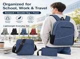 Construction Backpack Three-piece Backpack Men's Computer Backpack Casual Junior High School V1192-AZ-W-29688