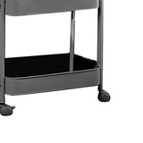 3 Tier Utility Rolling Cart with Caster Wheels Movable Multifunctional Storage Cart for Kitchen V1294-YM0901-3117240235113