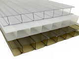 10mm Polycarbonate Roofing Sheets Tinted Bronze UV Roof 1050x2100mm Bulk 5 Pack V63-930131