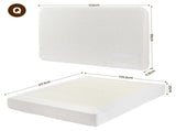 Artiss Queen Bed Frame Boucle Fabric Vacuum Compressed Beds Washable Cover No-Assembly BFRAME-FOAM-SOLIS-Q-WH