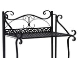 Levede Plant Stand 4 Tiers Outdoor Indoor Black UM1213-4-BK_NZ