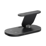 Laser 3 in 1 Wireless Charging Station Black V1031-PW-3IN1SS-071