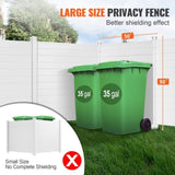 Outdoor Privacy Screens, 50" W x 50" H Air Conditioner Fence, Pool Equipment Enclosure, Horizontal V952-PVCYSWLMB50XGXYIGV0