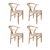 Levede 4x Dining Chairs Wooden Hans CH1041-2-NTX2