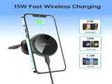 CHOETECH T204-F 15W Magnetic Car Charger Holder with LED Light V28-ELECHOT204F