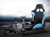 Artiss Racing Simulator Cockpit Steering Wheel Gaming Chair Blue RSC-KP02-BK-BU