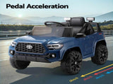 Kids Electric Ride On Car Toyota Tacoma Off Road Jeep Toy Cars Remote 12V Blue RCAR-LS-TOYO-BU
