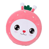 Round Floor Cute Cartoon Strawberry Rabbit Soft Skin Friendly Slip Resistance Round Pillow V1294-YM0901-3117240183111