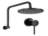 Cefito 9'' Rain Overhead Swivel Shower Head with Wall Bathroom Mixer SHOWER-A3-RO-9-BK-MIXER-RO