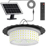 3000LM Black Solar Shed Light with 244 LEDs, Remote Control, 5 Modes, IP65 Waterproof V178-59188