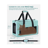 Sturdy & Breathable Pet Carrier for Small Cats & Dogs - Collapsible Travel Bag with Steel Frame, V888-ELOSUNG35871