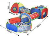 5-in-1 Kids' Pop-Up Foldable Play Tent & Adventure Tunnel Set - Giant Indoor/Outdoor Playpark with V888-ELOSUNG49721
