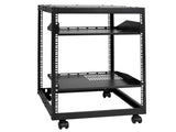 15U Open Frame Server 23-40 in Adjustable Depth, Free Standing or Wall Mount Network Server V952-KFSJJH15U2340IWPXV0