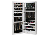 Levede Mirror Jewellery Cabinet LED JB1016-LED-WH