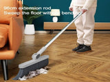 37.8in Broom and Dustpan Set Foldable Hand Broom, Broom with Dustpan Combo Set 180-degree Rotatable V1369-AZ3-W-10070