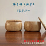 2pcs Wooden Go Game Stone Storage Bowls Chess Pieces Holder Container for Board Game Accessories V1366-AZ2-W-13225