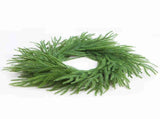 Artificial Norfolk Pine Wreath 60cm Faux Xmas Green Pine Hanging Wreath for Front Door Home Decor V1294-YM0901-240830FB05-1