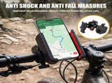 Motorcycle Phone Mount, 360&deg Rotation Design, Shock Absorbing and Drop Proof, Quick Lock and V1369-AZ3-W-12023