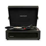 Crosley Voyager Bluetooth Portable Turntable Crosley Asheville Stand Bundle - Black V398-CR8017BMS-BK4