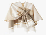 European and American minimalist cross-tie plaid cape cloak, acrylic warm versatile autumn winter V1232-ZSPJ003